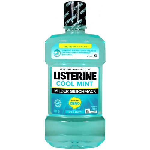 Listerine szájvíz 600 ml Cool Mint Mild Taste