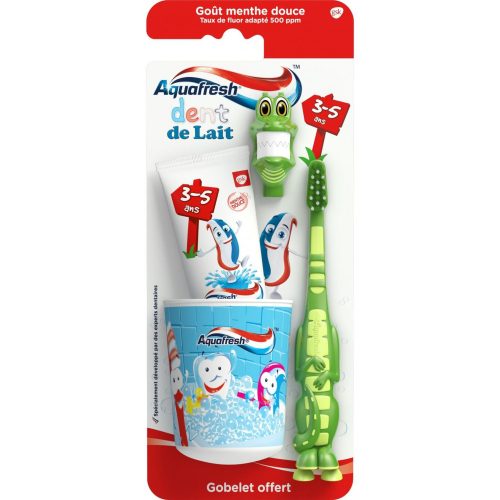 Aquafresh csomag gyerek fogkrém 50 ml+fogkefe+pohár
