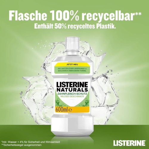 Listerine szájvíz 600 ml Naturals Gum Protect
