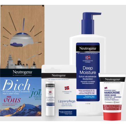 Neutrogena ajándékcsomag testápoló 400ml+kézkrém 50ml+ajakápoló 4,8g