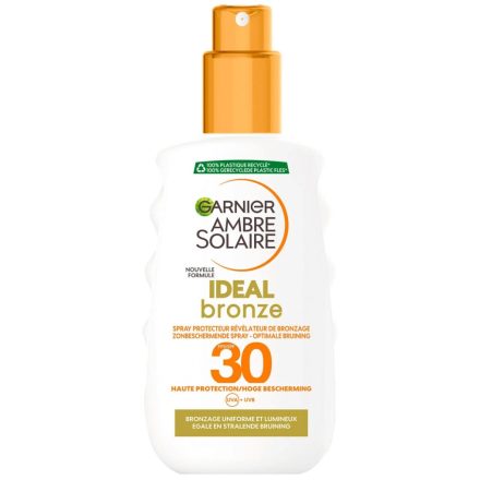 Garnier Ambre Solaire naptej pumpás FF 30 200 ml Ideal Bronze