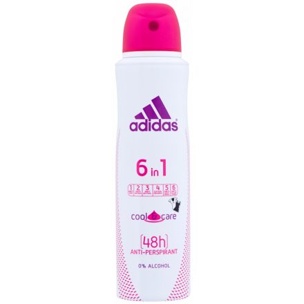 Adidas dezodor 150 ml Cool&Care 48h 6in1 0%Alcohol