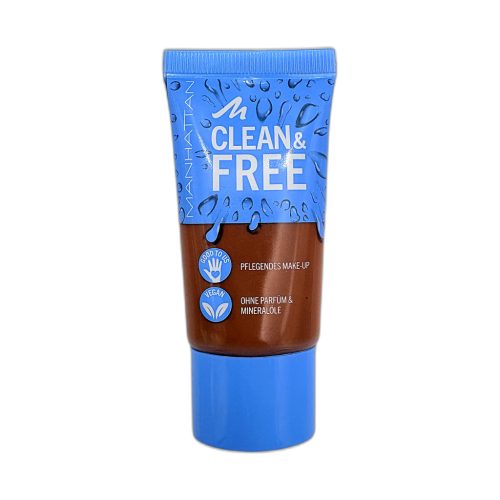   Manhattan folyékony alapozó 30 ml Clean&Free 46 Soft Chocolat
