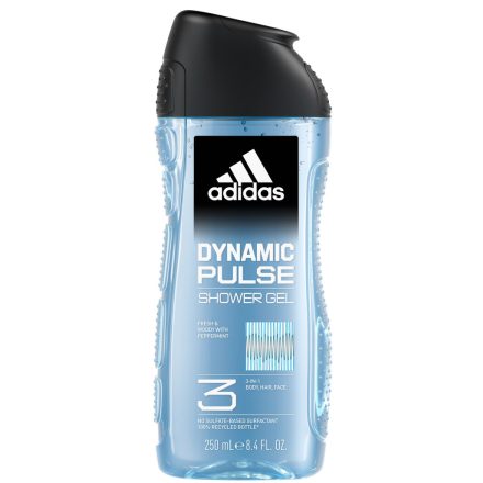 Adidas tusfürdő férfi 250 ml 3in1 Dynamic Pulse Fresh&Woody