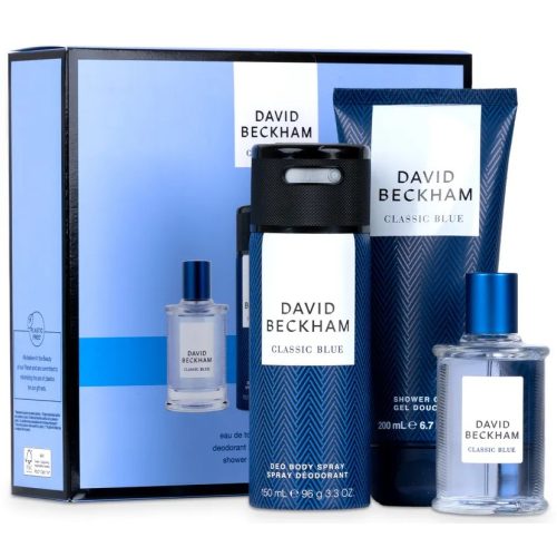 David Beckham ajándékcsomag Men Classic Blue Edt 50ml+deo 150ml+tusf.200ml