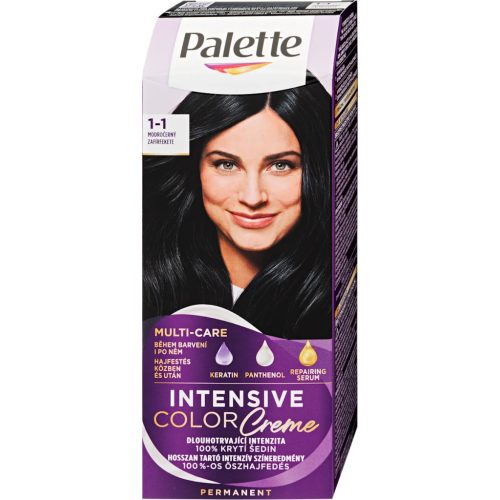   Palette krémhajfesték 2x50ml Intensive Color Cream Zafírfekete C1