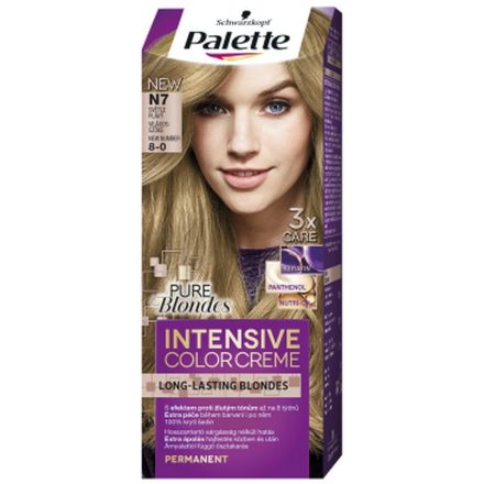 Palette krémhajfesték 2x50ml Intensive Color Cream Világos Szőke N7