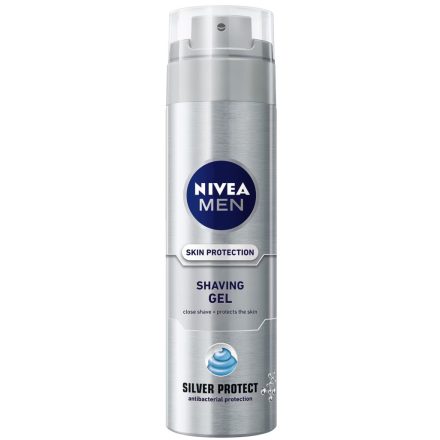 Nivea borotvagél férfi 200 ml Silver Protect