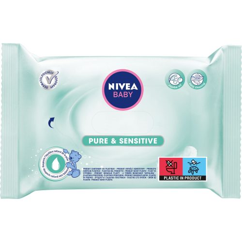 Nivea Baby törlőkendő 63 db Pure&Sensitive