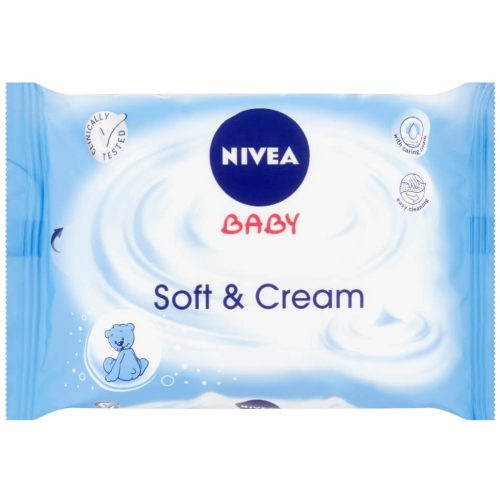 Nivea Baby törlőkendő 63 db Soft&Cream