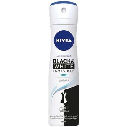 Nivea dezodor 150 ml Invisible B&W Pure