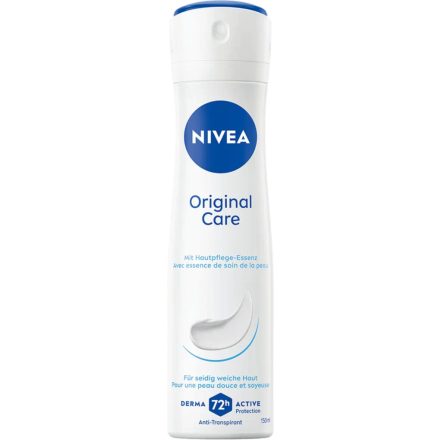Nivea dezodor 150 ml Original Care 0%