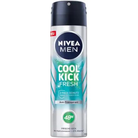 Nivea dezodor férfi 150 ml Cool Kick 0% Alkohol