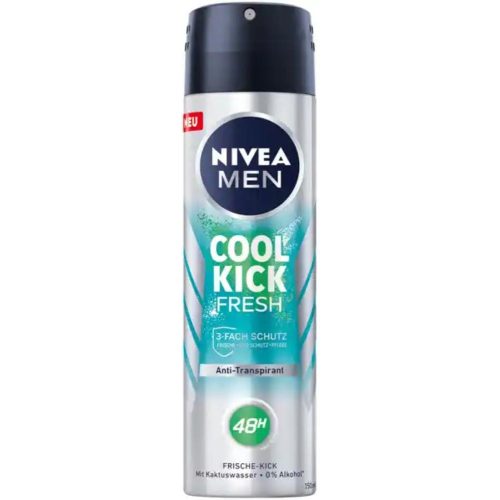 Nivea dezodor férfi 150 ml Cool Kick 0% Alkohol