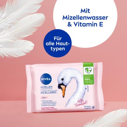 Nivea arctisztító kendő 2x25 db 3in1 Micellar