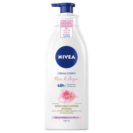 Nivea testápoló pumpás 500 ml Rosa&Argan
