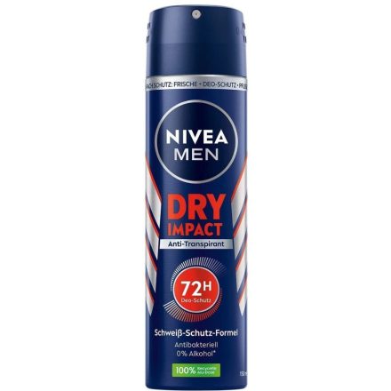 Nivea dezodor férfi 150 ml Dry Impact 0% Alcohol