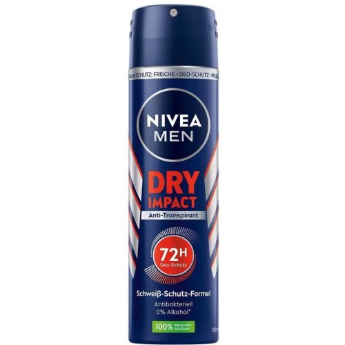 Nivea dezodor férfi 150 ml Dry Impact 0% Alcohol