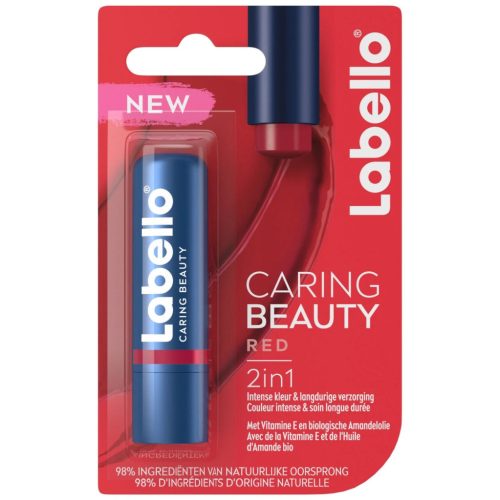Labello ajakápoló 4,8 g Caring Beauty Red