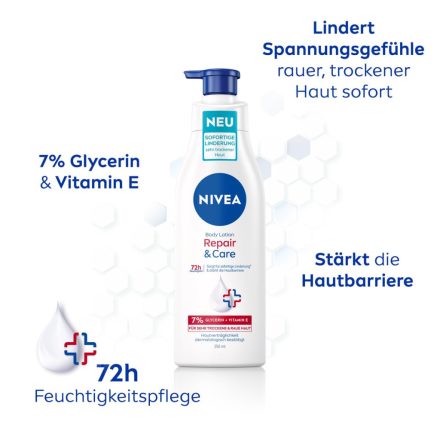 Nivea testápoló pumpás 250 ml Repair&Care
