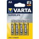 Varta elem AA 4 db-os Superlife
