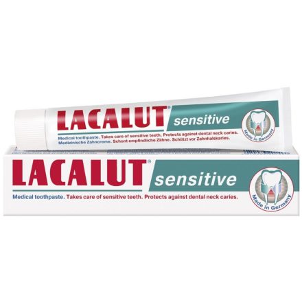 Lacalut fogkrém 75 ml Sensitive+fogselyem