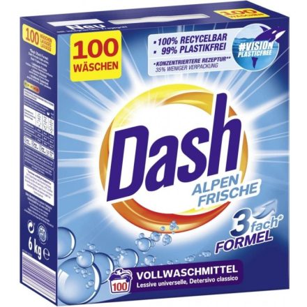 Dash mosópor dobozos 100 mosás 6 kg Alpine Fresh