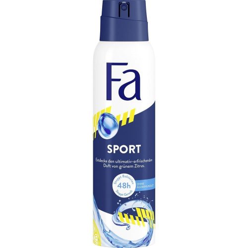 Fa dezodor férfi 150 ml Sport 0% Aluminium