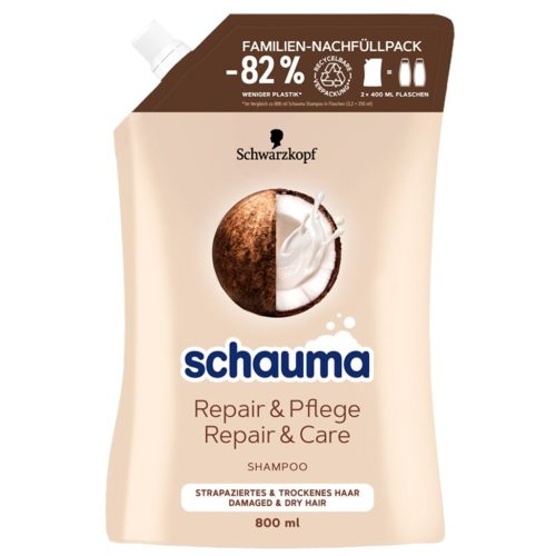Schauma sampon utántöltő 800 ml Repair&Care