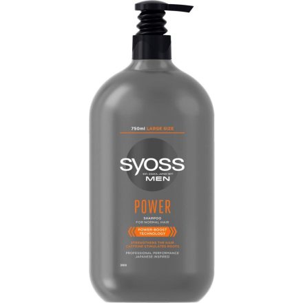 Syoss sampon pumpás férfi 750 ml Power Boost