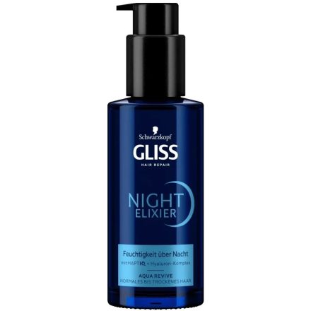 Gliss Kur Night Elixír pumpás 100 ml Aqua Revive