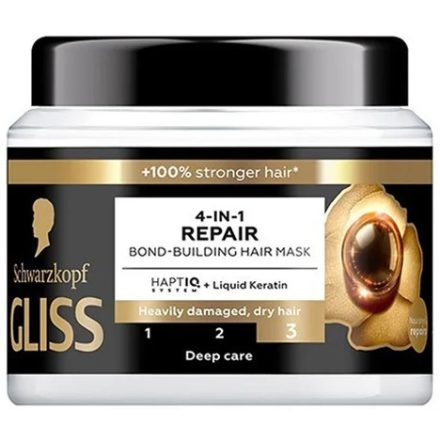 Gliss Kur hajmaszk tégelyes 400 ml 4in1 Repair