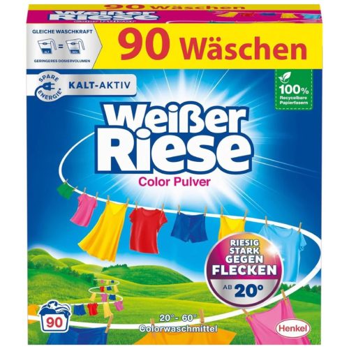 Weisser Riese mosópor dobozos 90 mosás 4,5 kg Color