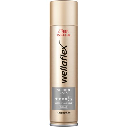 Wellaflex hajlakk 250 ml Shiny&Hold 5