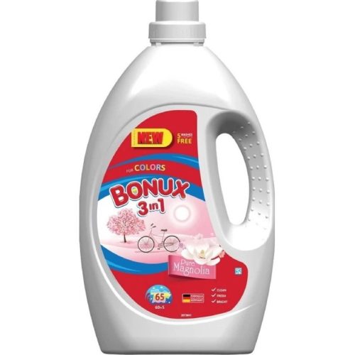 Bonux folyékony mosószer 65 mosás 3,575 l 3in1 Color Pure Magnolia