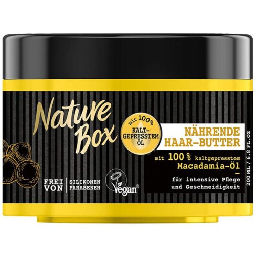 Nature Box hajápoló vaj tégelyes 200 ml Macadamia Oil