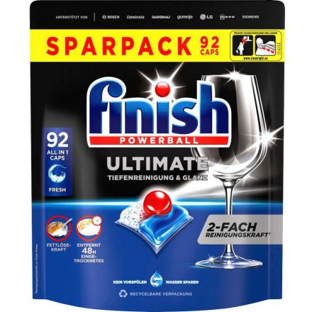 Finish mosogató tabletta 92 mosás 92 db Ultimate All in 1 Fresh
