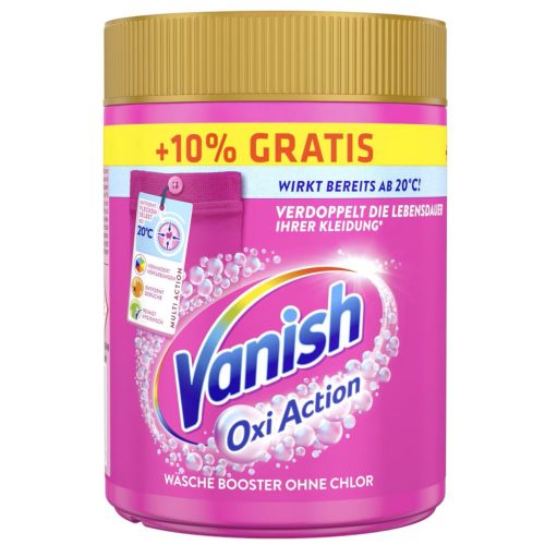 Vanish folttisztító por 605 g Oxi Action Pink