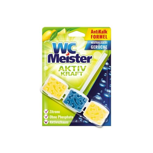 Wc Meister wc tisztító block 45 g - lemon