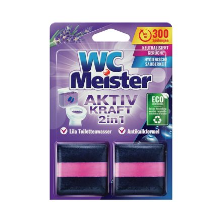 Wc Meister wc tartálytabletta twinpack 2*50 g - lavender