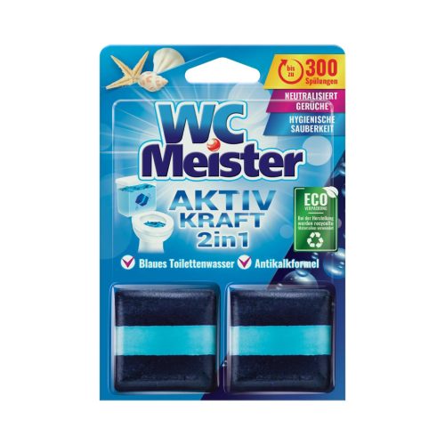 Wc Meister wc tartálytabletta twinpack 2*50 g - ocean