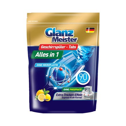 Glanz Meister citromos mosogatógép tabletta All in One 90 db
