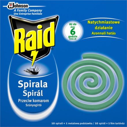 Raid szúnyogirtó spirál 10 db