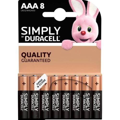 Duracell elem AAA 8 db-os Simply