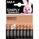 Duracell elem AAA 8 db-os Simply