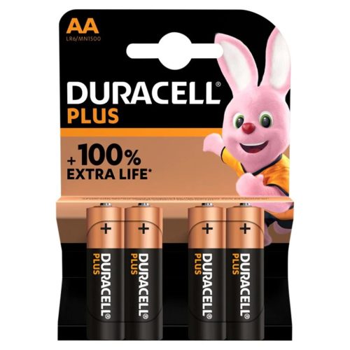 Duracell elem AA 4-db-os Plus