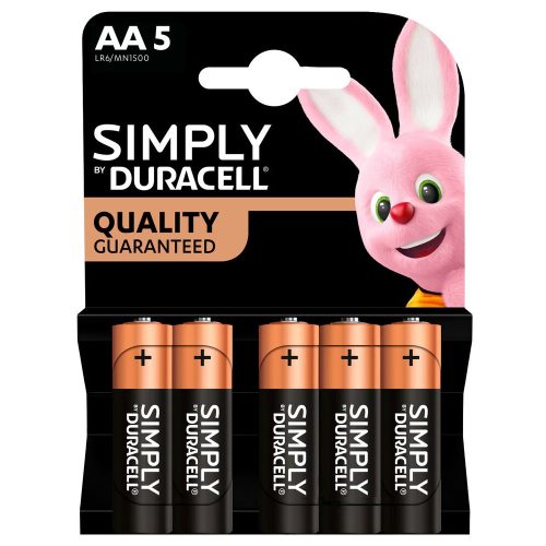 Duracell elem AA 5 db-os Simply