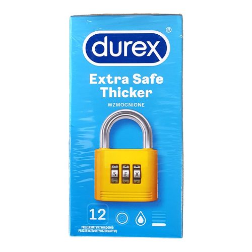 Durex óvszer 12 db Extra Safe Thicker