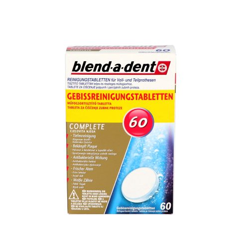 Blend-a-Dent műfogsortisztító tabletta 60 db Complete Extra Fresh