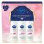 Nivea ajándékcsomag Feel Shower Soft tusfürdő 3x250 ml /Rose&Almond Oil, Diamond